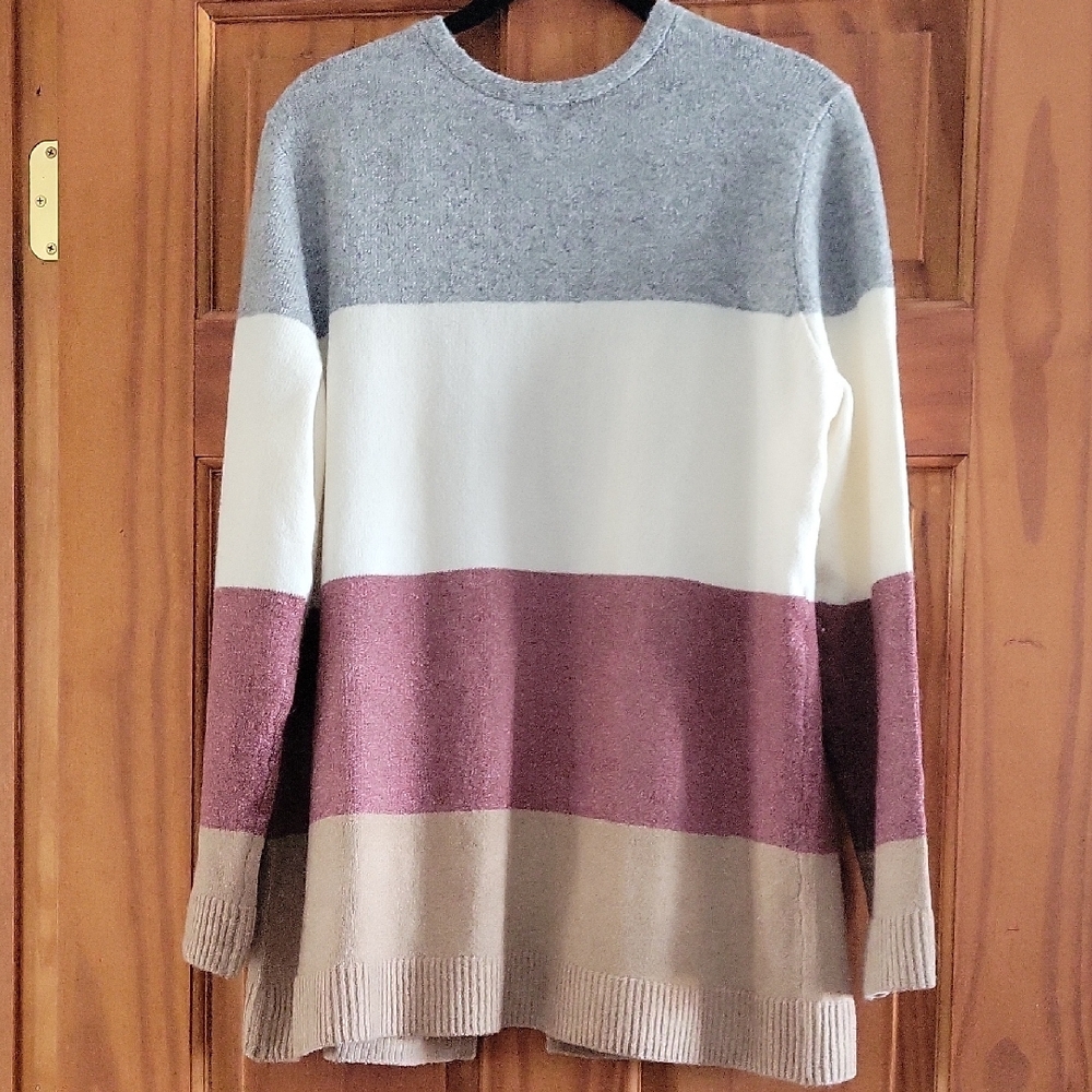 Market & Spruce Multicolor Striped Cardigan - Picture 4 of 4